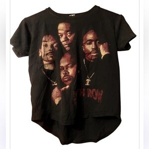 Vtg Y2K Flying Horse Death Row Records Tee Shirt Sz M Snoop Dogg Dr. Dre Tupac